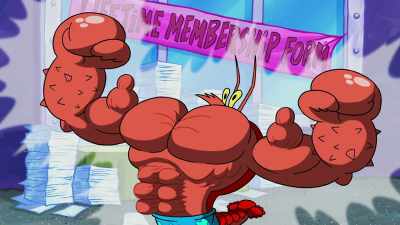 I was used to seeing Larry - SpongeBob DocuPants