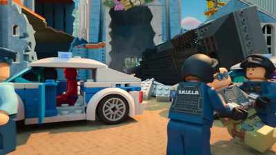 I used my trusty Mjolnir
to smash that giant hat - LEGO Marvel Avengers: Mission Demolition
