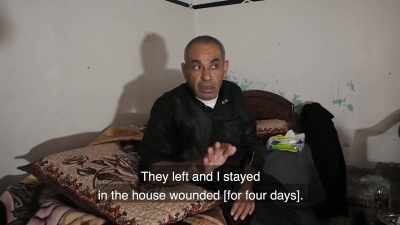 I used veils to bandage my arm. - Killing Gaza
