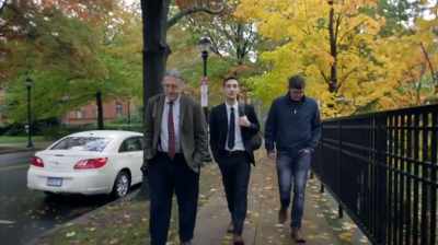 I visited him on the day
he was due to give testimony - Louis Theroux: The Night in Question