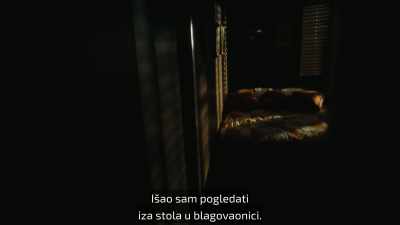 I walked behind our dining room table - Night Stalker: The Hunt for a Serial Killer