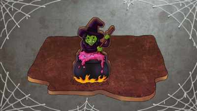 I want my witch
to be stirring up a potion - Halloween Cookie Challenge