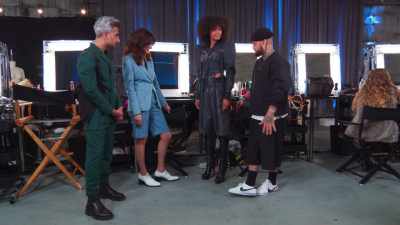 I wanted to do a deconstructed version
of a flight suit or a bomber jacket - Next in Fashion