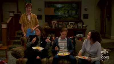 I WAS UP ALL NIGHT WORKING ON
A SCHOOL PROJECT. - The Conners
