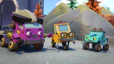 I wasn't gonna let being stranded
on a crumbly bridge - Mighty Monsterwheelies