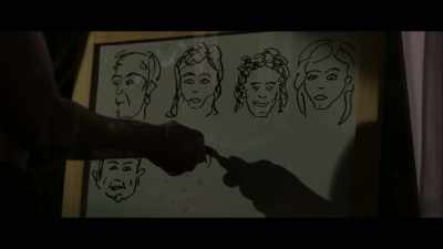 I watched my hand draw a row
of faces on my whiteboard... - The Evil Within