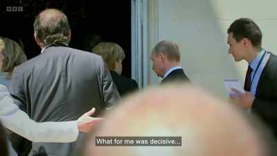 I had watched Putin increasingly
stewing in a combustible combination - Putin vs the West