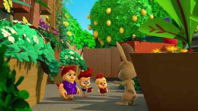 I was watering
my carrots, my cucumbers, - The Chicken Squad