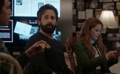 I went with her to
meet the inspector guy - Aurora Teagarden Mysteries: Haunted By Murder