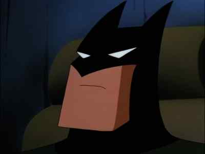 While we polished off his goons,
the maniac ran. - The New Batman Adventures