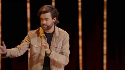 I whisper my name,
whisper my name to this hostess, - Jack Whitehall: Settle Down