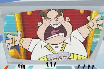 ...I will destroy Porkbelly
with my-- Don't you touch-- - Johnny Test