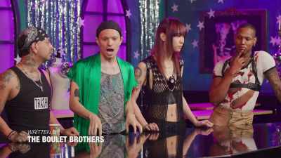 - I will say, as somebody
who was in her group, - The Boulet Brothers' Dragula: Titans
