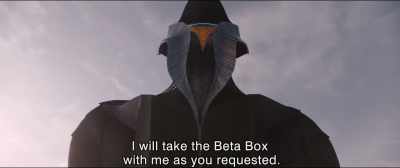 I will take the Beta Box
with me as you requested. - Shin Ultraman