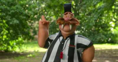 I will then blow my whistle
to signify the start. - Woody Woodpecker Goes to Camp