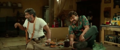 -I will thrash you with my shoe.
-I am your father! - Waltair Veerayya