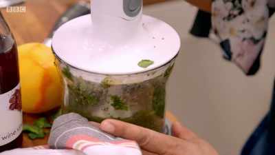 I will try and attempt to make some
mint sauce, - Britain's Best Home Cook