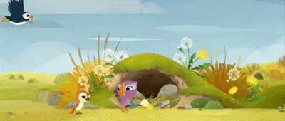 I wish I ate fish. - Puffin Rock and the New Friends