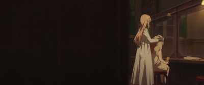 
I wonder if Nenne used to do
this for me too... - Violet Evergarden: Eternity and the Auto Memory Doll