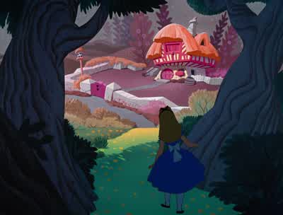 I wonder who lives here. - Alice in Wonderland