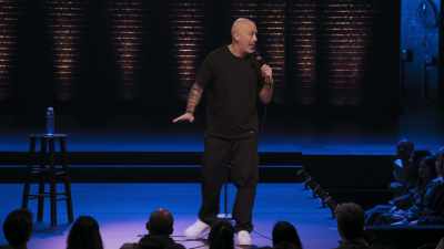 I would take him all over.
He'd always sit backstage. - Jo Koy: Live from Brooklyn
