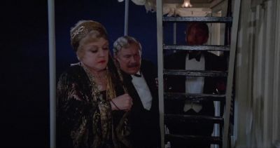 I wouldn't go in there if I were you Dr Bessner is rather cross - Death on the Nile