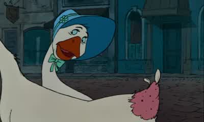 Girls it's outrageousWhy you won't believe what they tried to doto your poor old Uncle WaldoLook Look at thisPrime country goose à la ProvençaleStuffed with chestnutsAnd basted in white wineBasted He's been marinated in itDreadfulBeing British I would - The Aristocats
