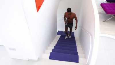 IAIN:
Adam J's heading upstairs - Love Island