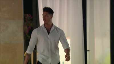 IAIN: Here's Adam
playing it cool, - Love Island