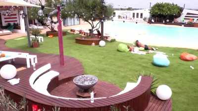 IAIN: In the garden,
Alex and Olivia - Love Island