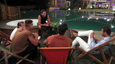 IAIN: Over at the hot tub, - Love Island