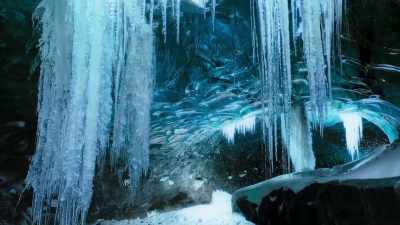 Ice that has remained frozen deep
within mountain glaciers - Frozen Planet II