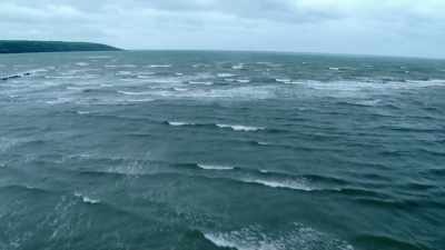 Icy coastal winds
bring freezing temperatures. - Europe From Above