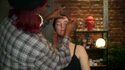 I'd be lying if I said
it doesn't faze me that I'm here, - Glow Up: Britain's Next Make-Up Star