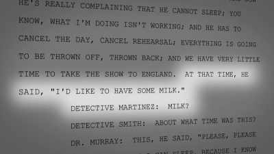 "I'd like to have... some milk." - Killing Michael Jackson