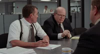UM I'D LIKE TO MOVE US RIGHT ALONG TO A PETER GIBBONSNOW WE HAD A CHANCE TO MEET THIS YOUNG MANAND BOY THAT'S JUST A STRAIGHT SHOOTERWITH UPPER MANAGEMENT WRITTEN ALL OVER HIM - Office Space