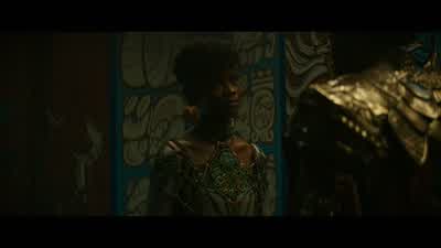 I'd love to see your nationWell you can't go down there in thatHypothermia will grip you almost instantaneouslyYour blood will become toxicand the pressure of the oceanwill break every bone in your bodyOr you can wear a suitWe have some of them Come on - Black Panther: Wakanda Forever