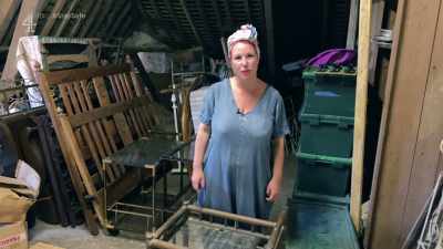 I'd quite like to have
some decoupage on the tray - Escape to the Chateau: Make Do & Mend