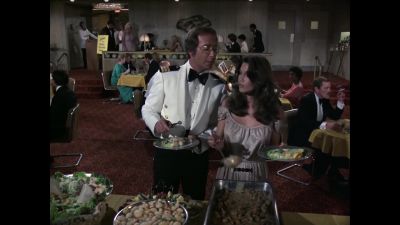 I'd recommend the
smoked salmon, the, uh, - The Love Boat