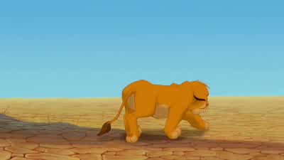 Gee he looks blueI'd say brownish gold No no no I mean he's depressed - The Lion King