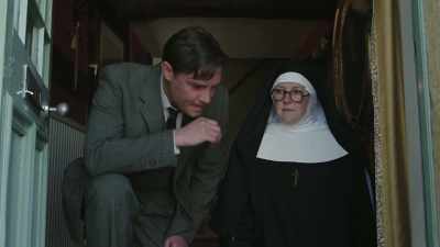  I'd say someone took
 off their muddy shoes - Sister Boniface Mysteries