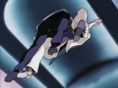 - Idiot! We're stuck!
- Let me through! Get outta my way! - Cowboy Bebop