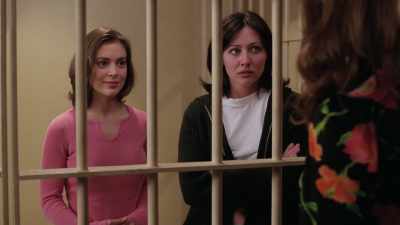 If anybody comes
through that door... - Charmed