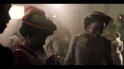 If she can ever escape
all those sweet embraces. - Lawmen: Bass Reeves