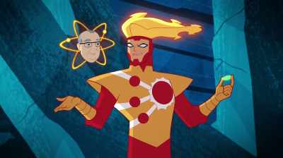 If we can figure out
the atomic structure - Justice League Action