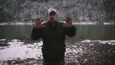 If you can imagine about this
big, about that far apart, - Secrets of the Sasquatch
