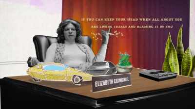 "If you can keep your head
when all about you - The Lady and the Dale