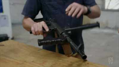 If dirt gets into the weapon, it's
incredibly easy to disassemble it, - Aussie Inventions That Changed The World