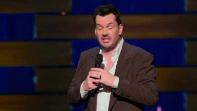 If she does eat something naughty,
she vomits it back up. - Jim Jefferies: High n' Dry