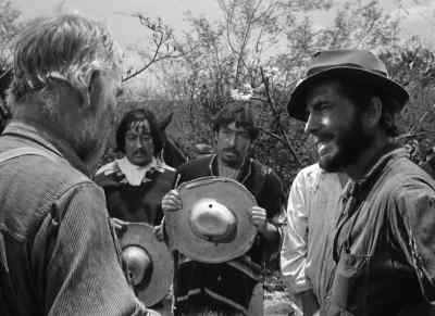 If he doesn't pay off his debt
the saints will be angry. - The Treasure of the Sierra Madre
